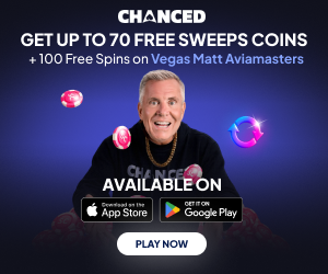 Chanced — Get up to 70 Free Sweeps Coins + 100 Free Spins